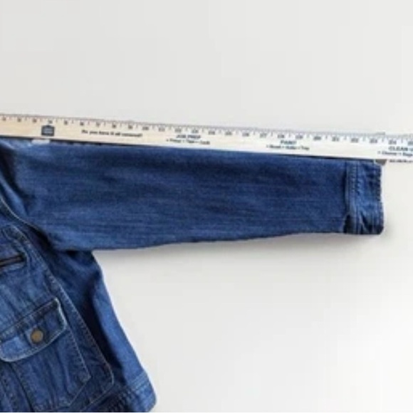 VTG Lauren Ralph Lauren Women's Petite P/L Blue Jacket Zip Button Pockets Short - Picture 4 of 8